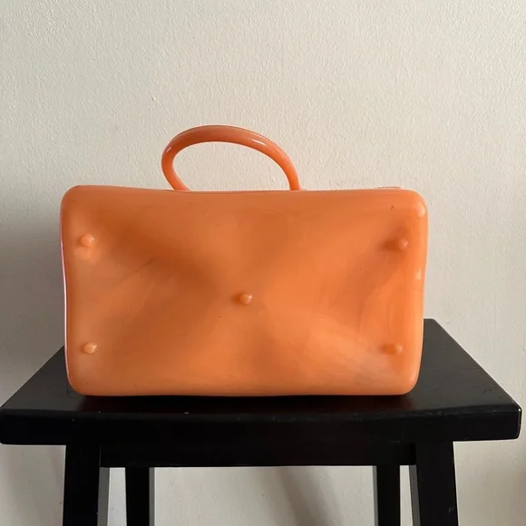 NWOT Orange Jelly Satchel - Picture 6 of 10